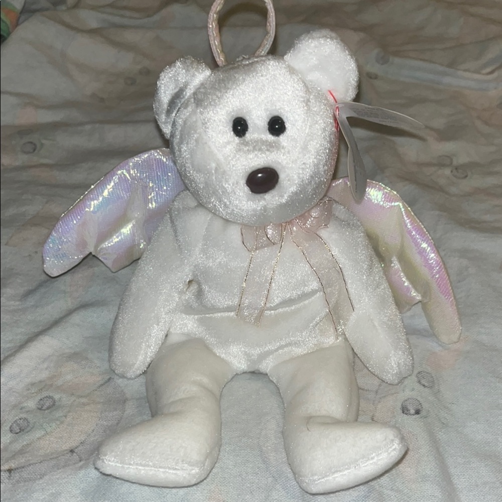 Ty White Angel Bear “Halo”